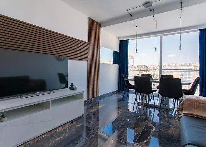 Spinola Duplex Penthouse Deluxe Appartement San Ġiljan